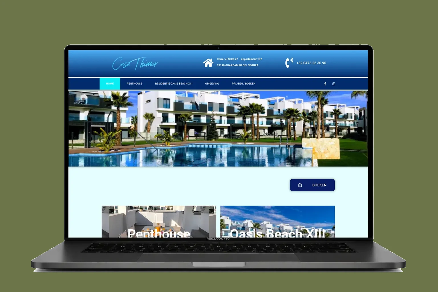 website laten maken voor Casa Thimar