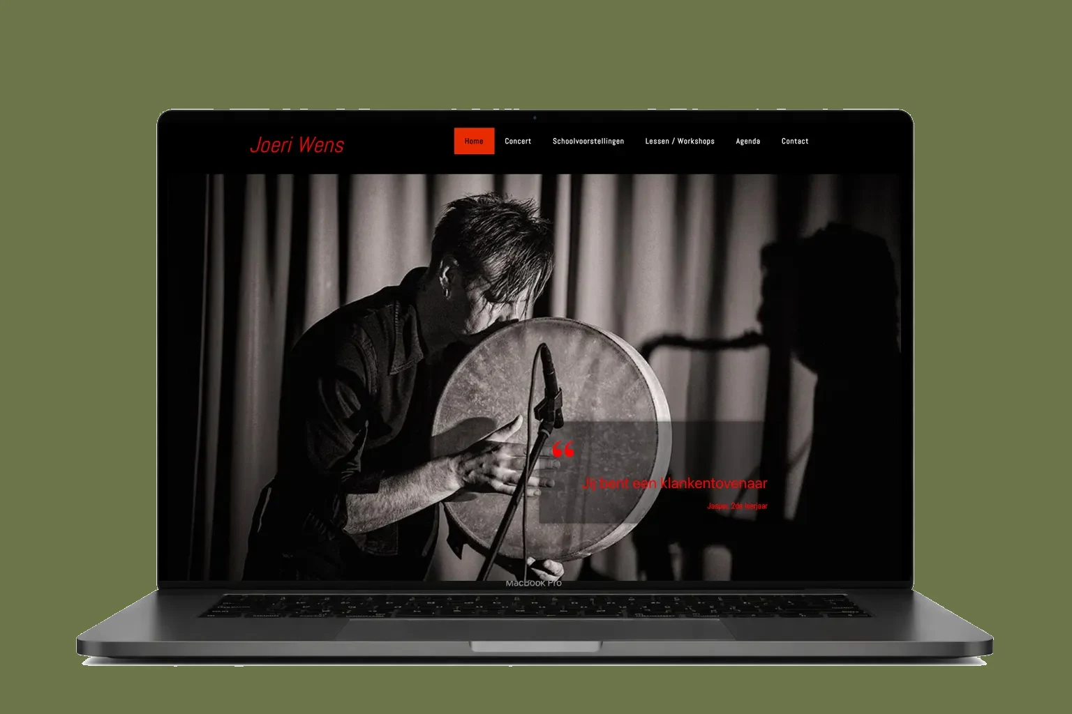 website laten maken voor Joeri Wens