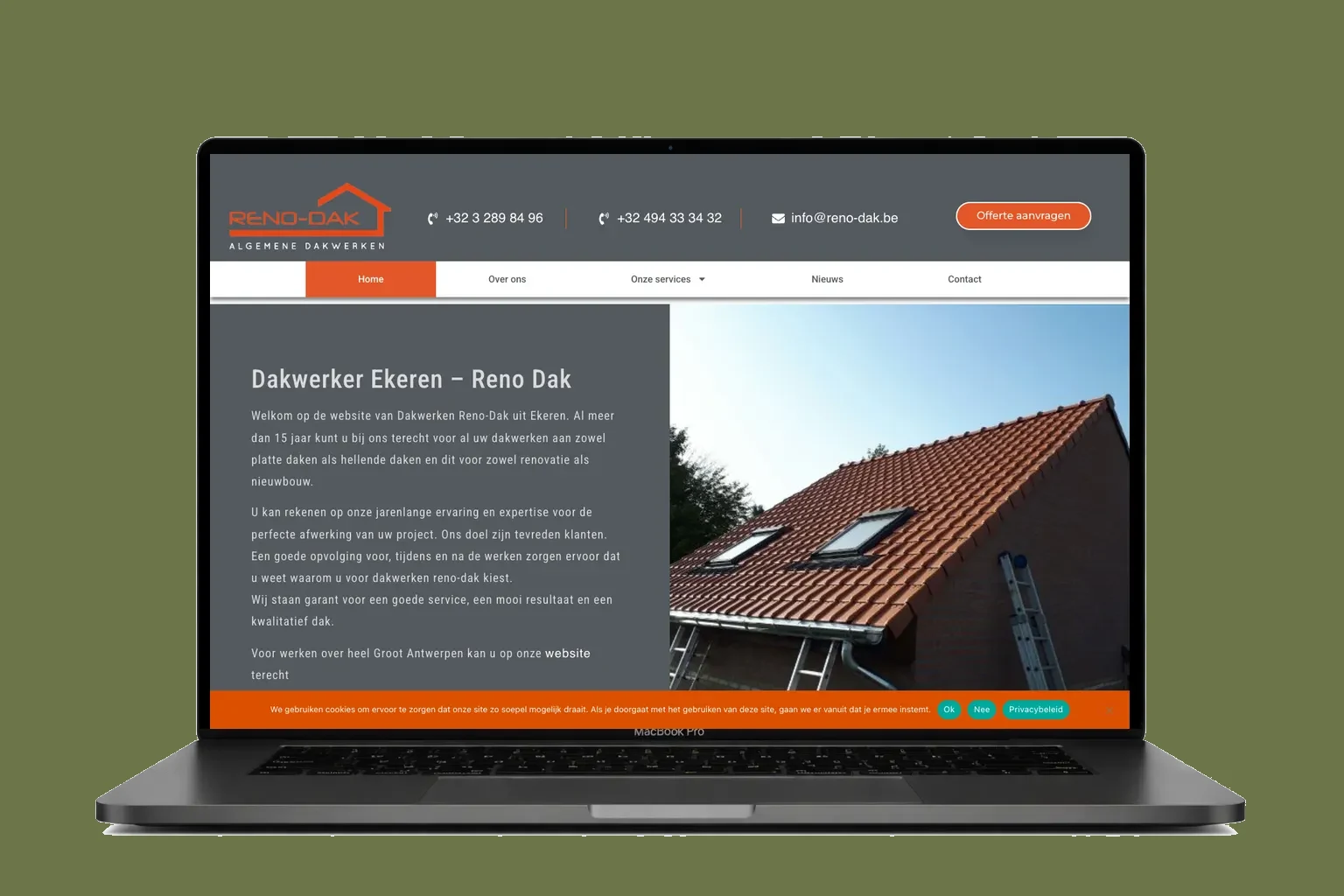 website laten maken voor Reno-Dak
