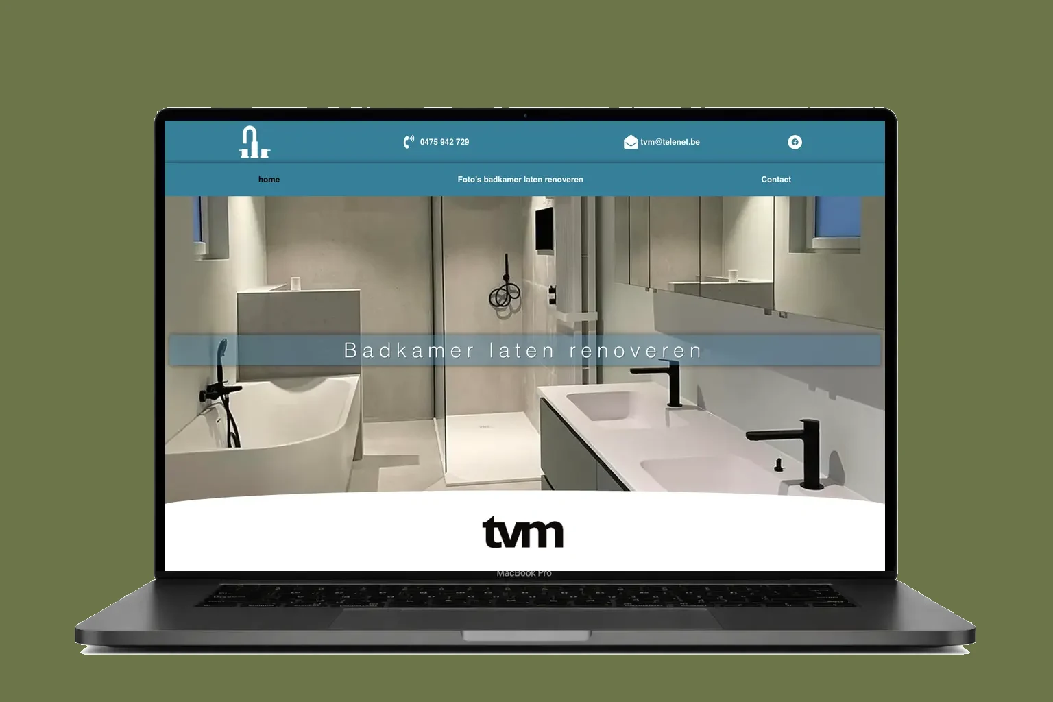 website laten maken voor TVM Badkamers