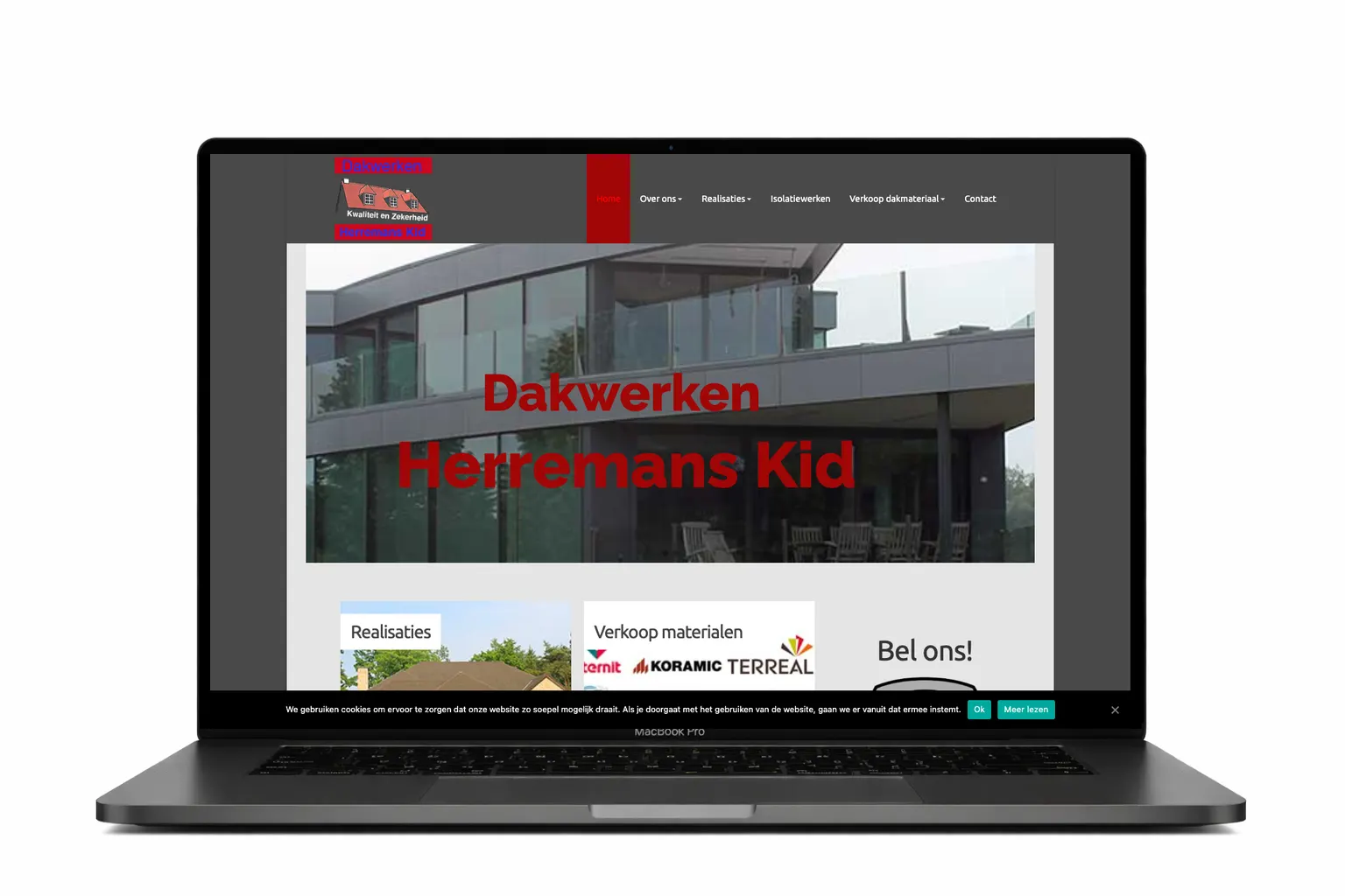 website laten bouwen door Dakwerken Herremans